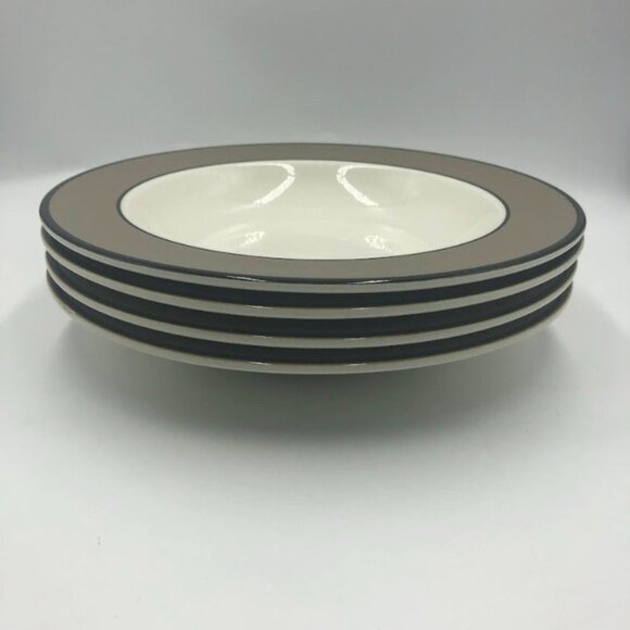 Vintage Pagnossin Made in Italy Set 4 Soup Salad Cereal Bowls Ironstone Trevis - Picture 6 of 9